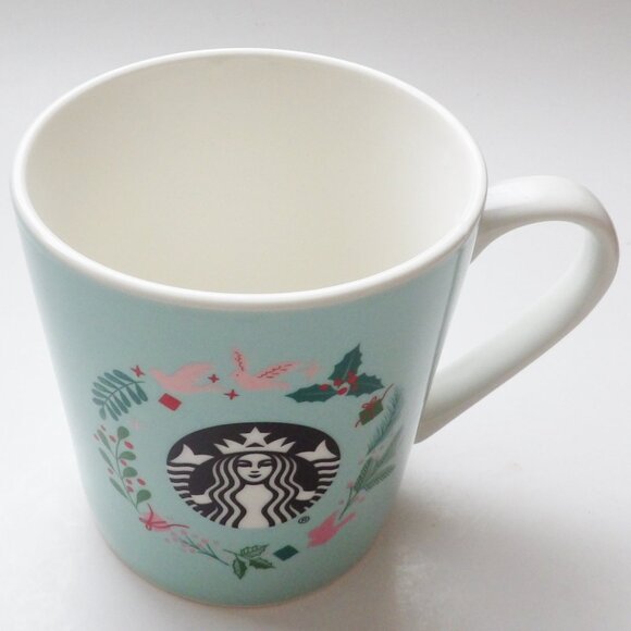 Starbucks 2019 Holiday Wreath Coffee Mug 18 Oz - Picture 2 of 8